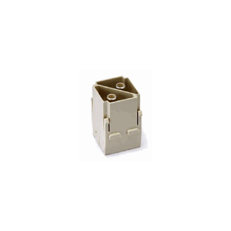 Insert HM modulaire, Raccordement à vis axiale, mâle, 2 pin, 100A, Polycarbonate 